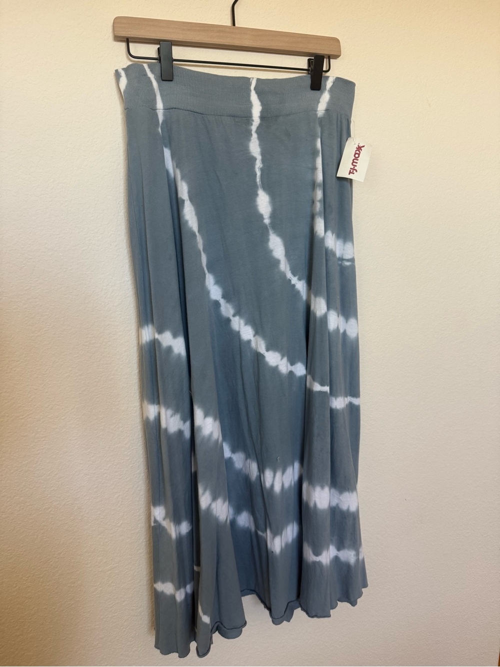 Tryst blue tie dye skirt